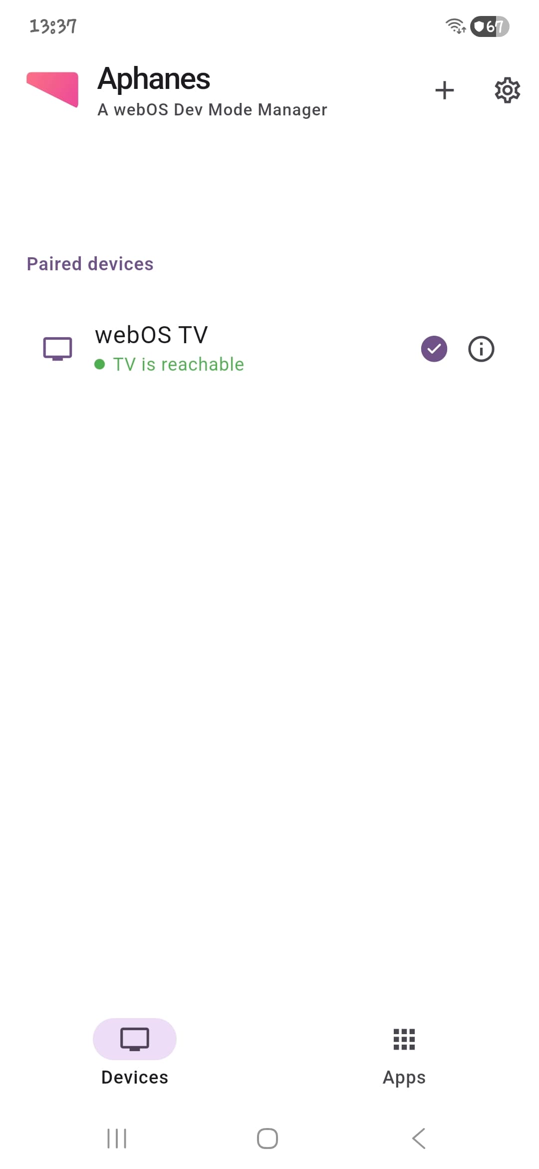 Paired TVs, with live reachability
